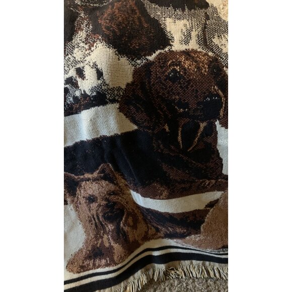Goodwin Weavers 70"X48" Cotton Tapestry Dog Breed Throw Blanket - Picture 5 of 9